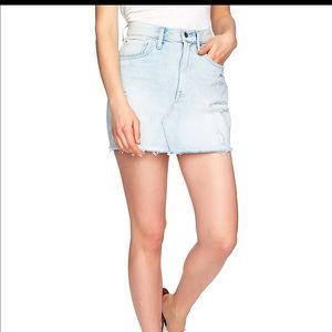 1state denim mini skirt reef wash size 0 NWT